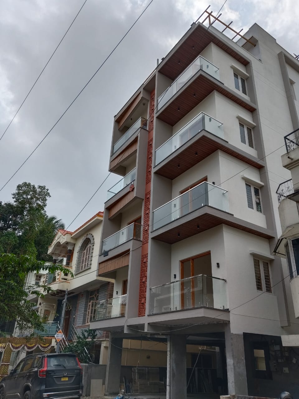 Balcony Glass Handrail Work